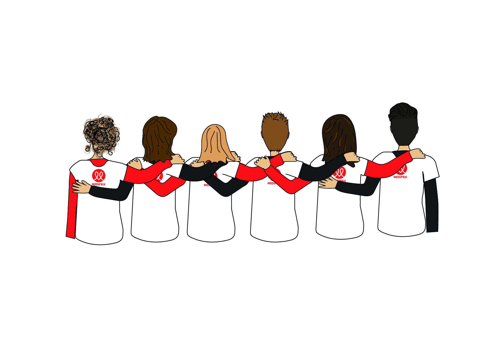 équipe de pharmacie soudée